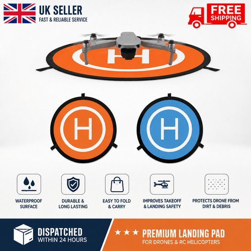 Drone landing pad foldable - drone,