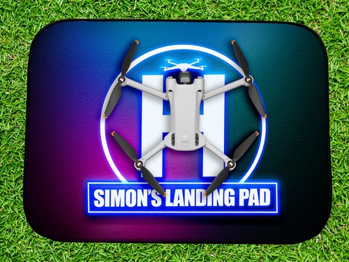 Personalised drone landing pad - drone,